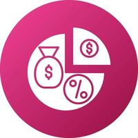 Dividends Icon Style vector