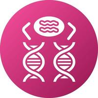 Genetic Comparation Icon Style vector