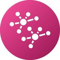 Molecular Structure Icon Style vector