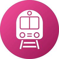 estilo de icono de tren vector