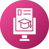 Computer Science Degree Icon Style vector