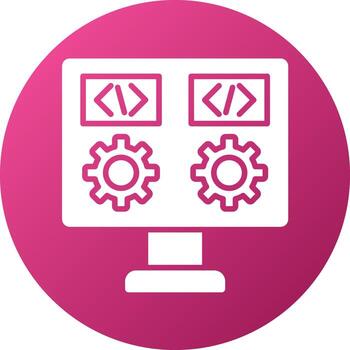 Dev Environment Icon Style vector
