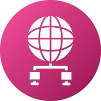Global Network Icon Style vector