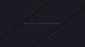 Black luxury background with shadow elements, template for your design vector