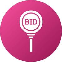 Bidding Paddle Icon Style vector