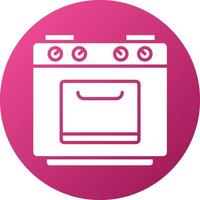 Gas Stove Icon Style vector