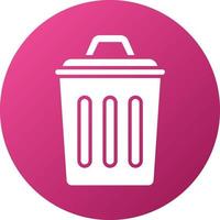 Trash Can Icon Style vector