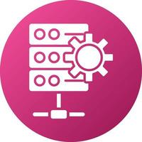 Database Settings Icon Style vector