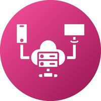 Cloud Computing Icon Style vector