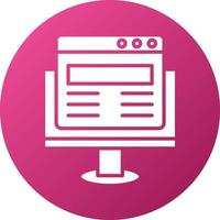 Computer Website Icon Style vector