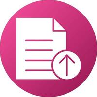Upload File Icon Style vector