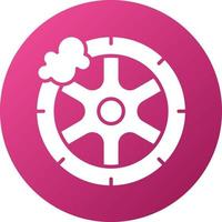 Tire Cleaning Icon Style vector