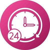 24 Hours Service Icon Style vector