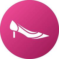estilo de icono de tacones vector