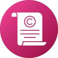 Copyright Icon Style vector