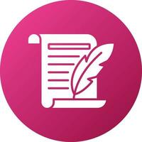 Ink And Quill Icon Style vector