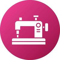 estilo de icono de máquina de coser vector