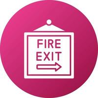 Fire Exit Icon Style vector