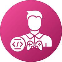 ame Developer Male Icon Style vector