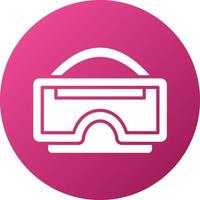 R Glasses Icon Style vector