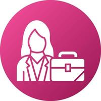 usinesswoman Icon Style vector