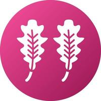 ak Leaf Icon Style vector