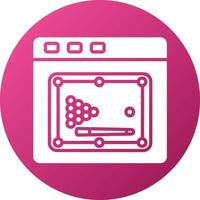 illiard Game Icon Style vector