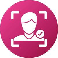 Face Detection Icon Style vector