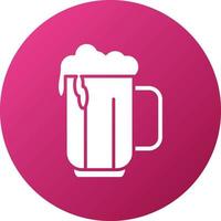 cerveza jarra icono estilo vector