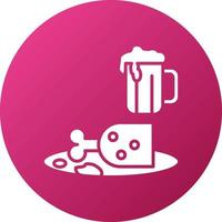 Food and Beer Icon Style vector