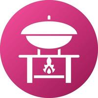 hafing Dish Icon Style vector