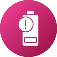 Battery Alert Icon Style vector
