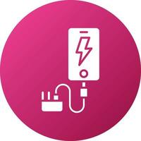 Smartphone Charger Icon Style vector