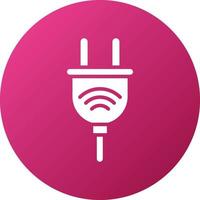 Smart Plug Icon Style vector