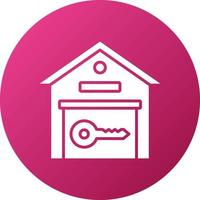 Warehouse Key Icon Style vector