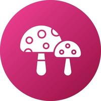 Fungi Icon Style vector