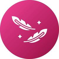 plumas icono estilo vector