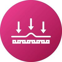 Fabric Wrinkles Icon Style vector