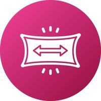 Fabric Stretch Icon Style vector