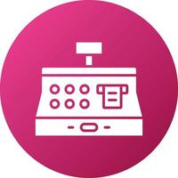 Cash Register Icon Style vector