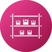 Package Shelf Icon Style vector