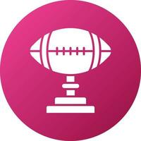 Rugby Trophy Icon Style vector