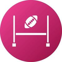 Rugby Goal Icon Style vector