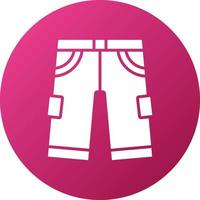 rugby pantalones icono estilo vector