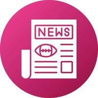 Sport News Icon Style vector