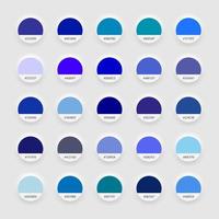 Blue Color Code Guide Palette Color Stock Vector (Royalty Free) 2058667814