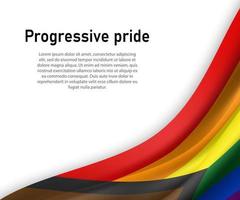 Flag of lgbr gay pride vector