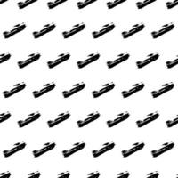 Seamless pattern with dark hand drawn scribble smear on white background. Abstract grunge texture. Vector illustration