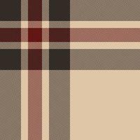 Plaid check pattern. Seamless fabric texture. Tartan textile print. vector