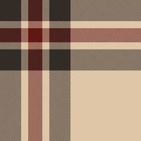 Plaid check pattern. Seamless fabric texture. Tartan textile print. vector